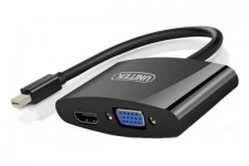Cáp Mini Displayport To HDMI + VGA Unitek Y-6328BK