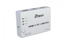 Bộ chia HDMI 3 vào 1 ra Dtech DT-7018